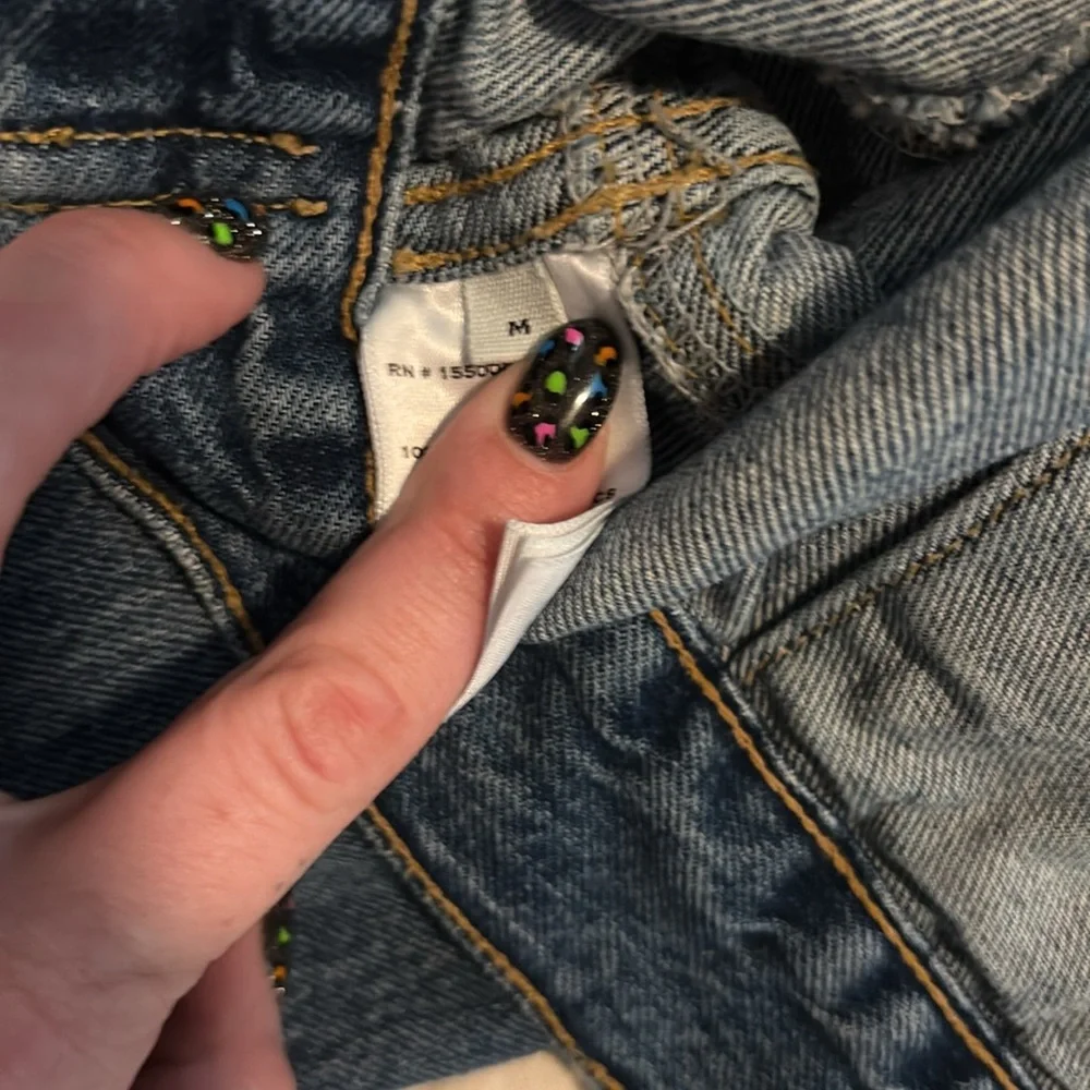 SLVRLAKE size medium cropped denim jacket - Picture 5 of 5